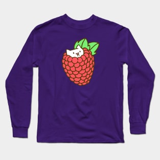 Raspberry Kitten Long Sleeve T-Shirt